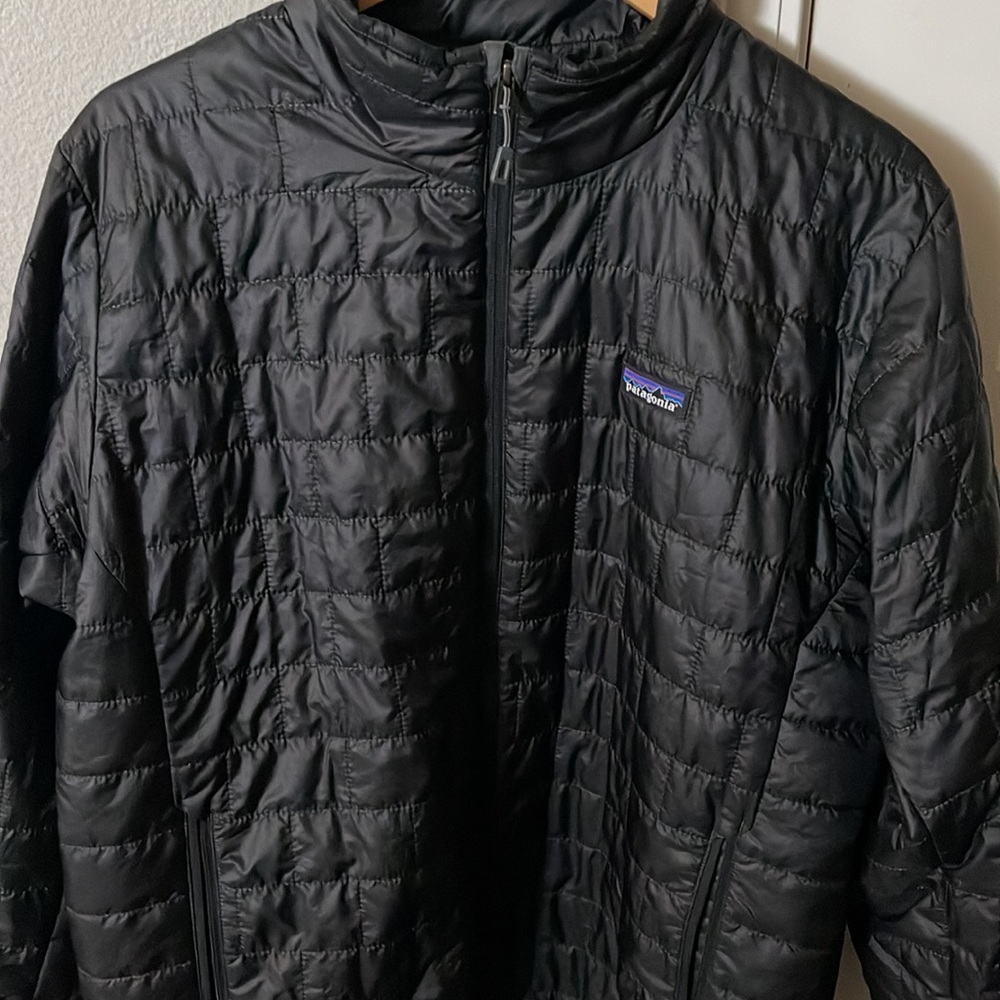 Men's Patagonia Lightweight Nano Puff Jacket - Black Size Large (Used)